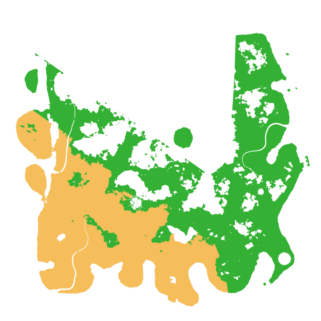 Biome Rust Map: Procedural Map, Size: 4500, Seed: 1341415749