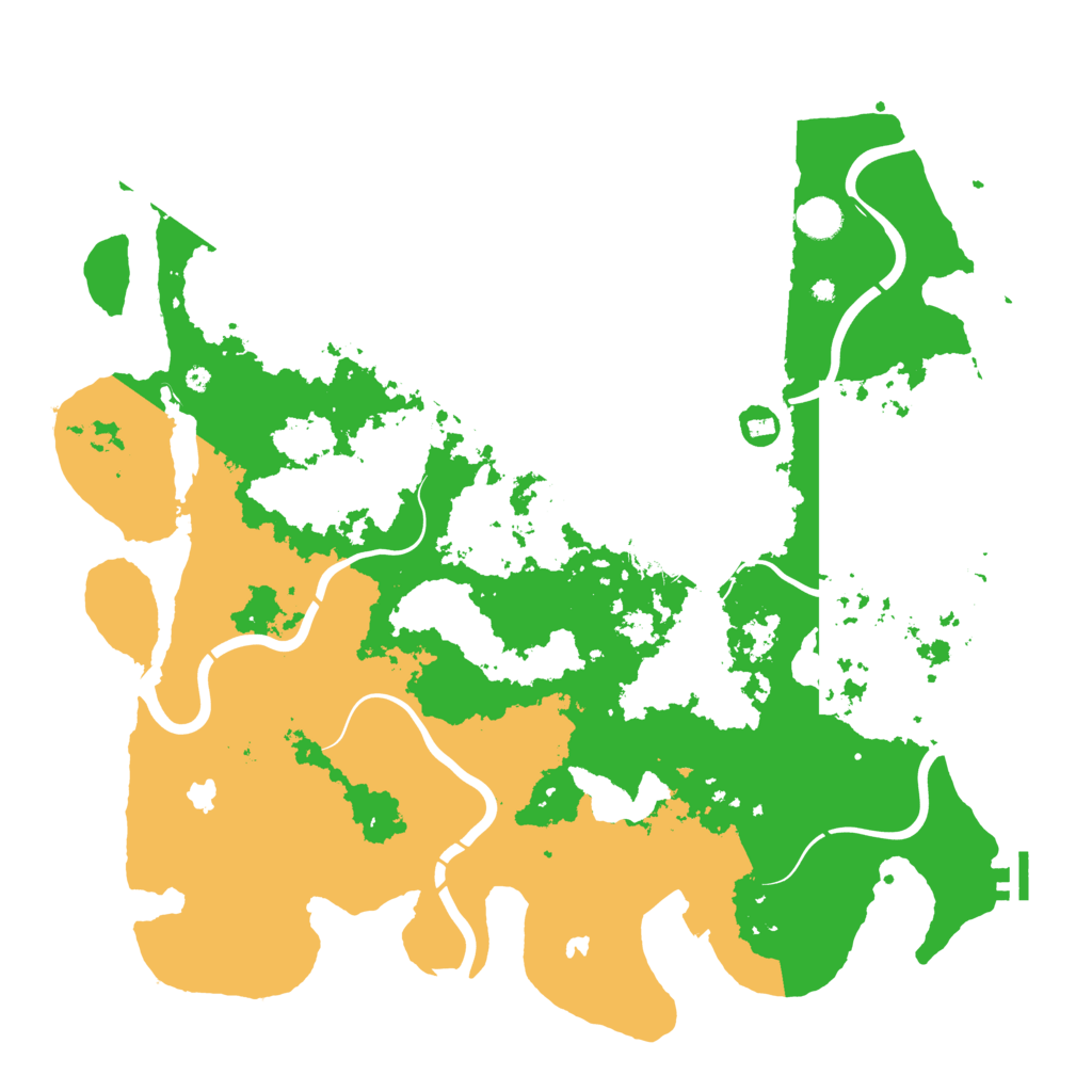 Biome Rust Map: Procedural Map, Size: 4500, Seed: 1341415749