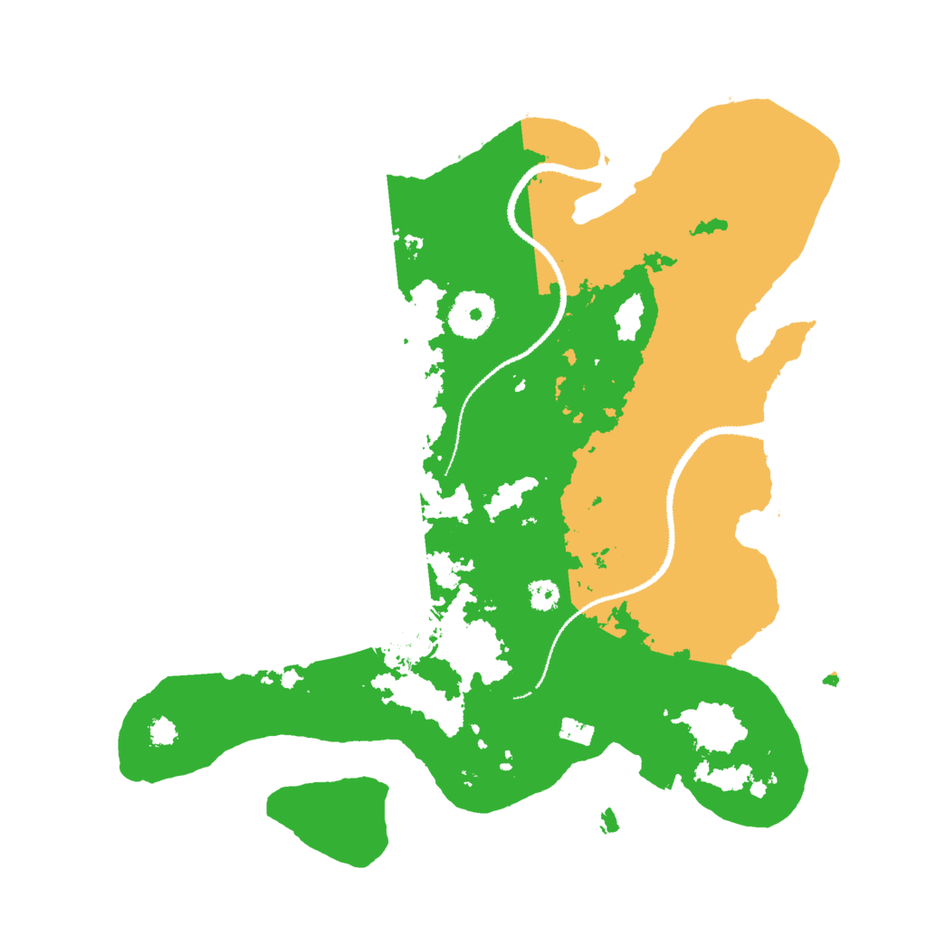 Biome Rust Map: Procedural Map, Size: 3000, Seed: 58982