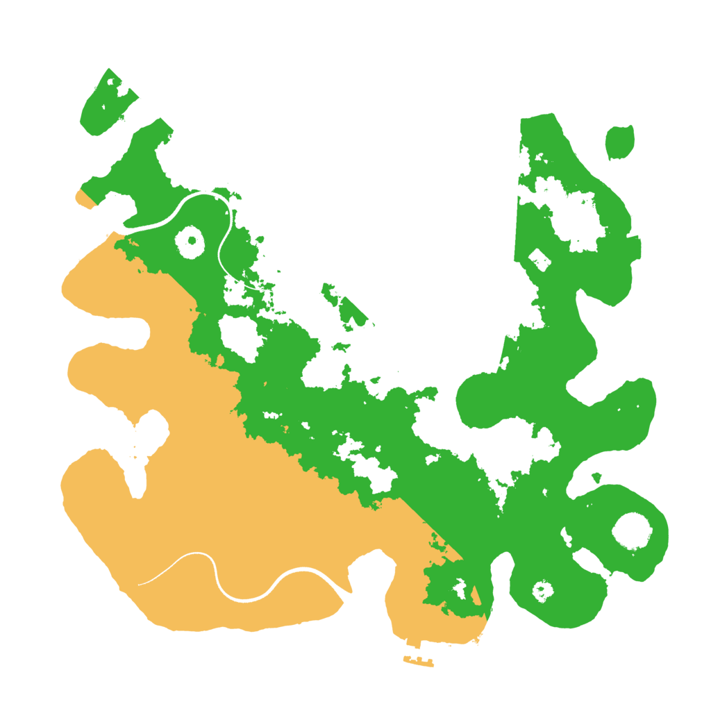 Biome Rust Map: Procedural Map, Size: 3500, Seed: 1242141541