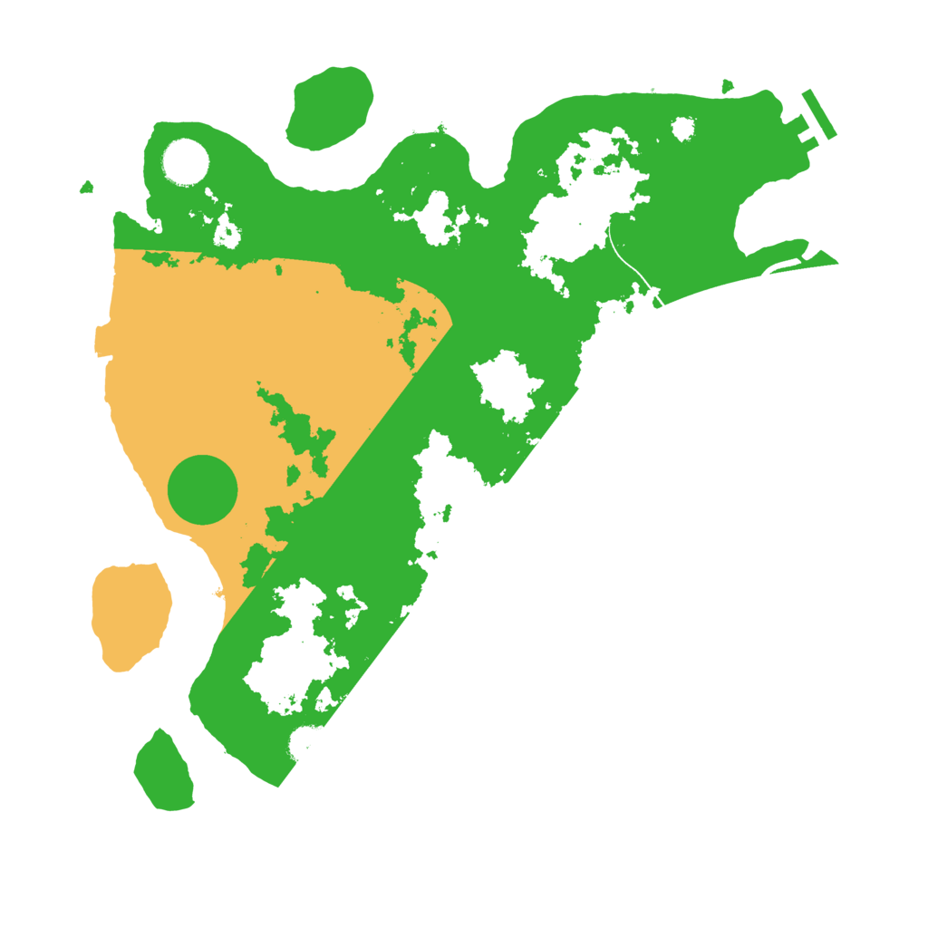 Biome Rust Map: Procedural Map, Size: 3500, Seed: 1039728172