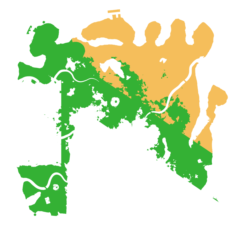 Biome Rust Map: Procedural Map, Size: 4000, Seed: 1461498541