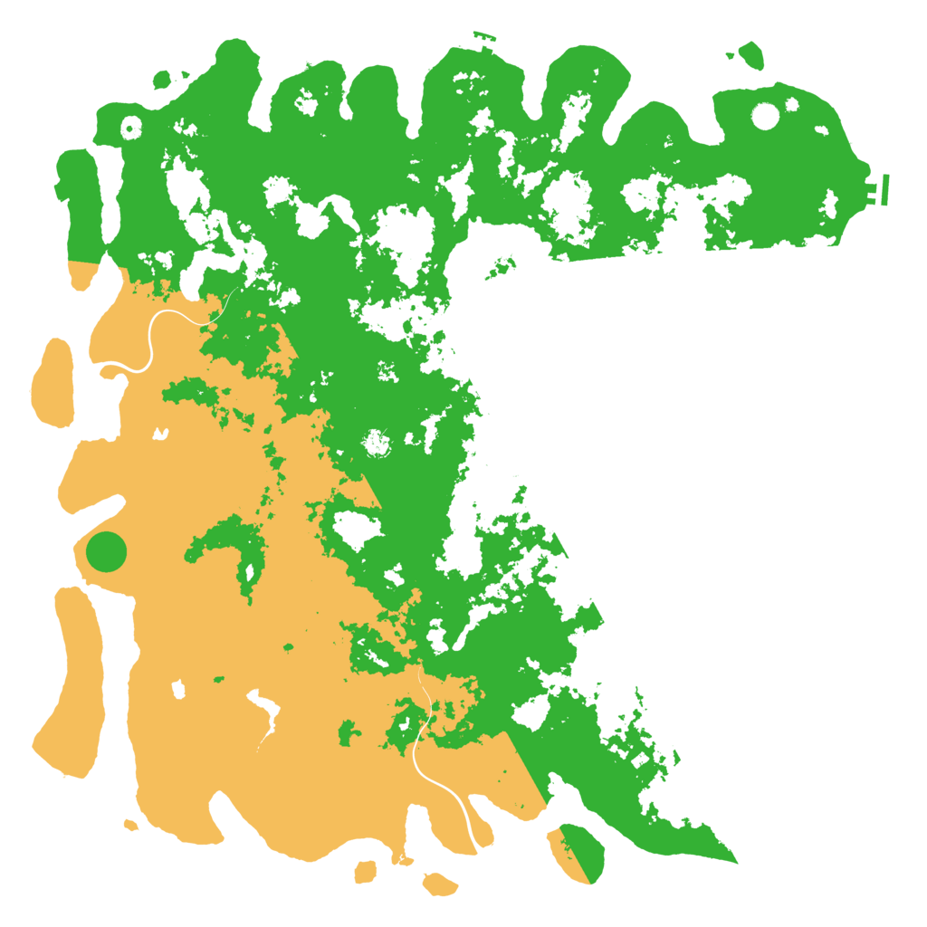 Biome Rust Map: Procedural Map, Size: 6000, Seed: 1145142525