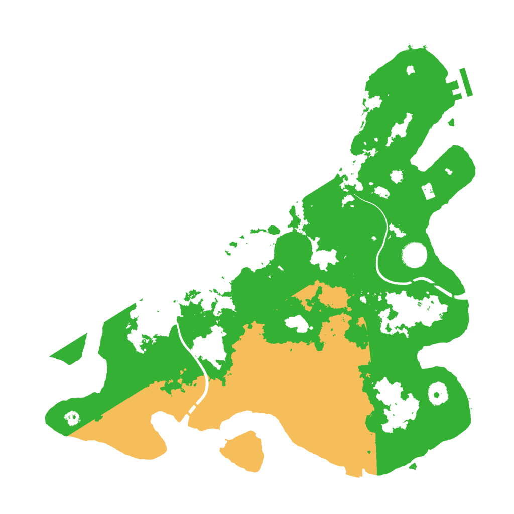 Biome Rust Map: Procedural Map, Size: 3600, Seed: 10401