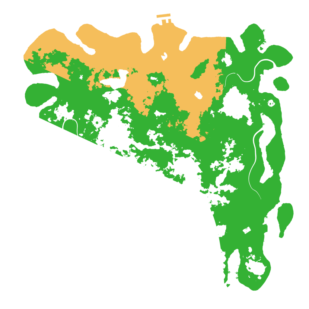 Biome Rust Map: Procedural Map, Size: 4500, Seed: 5153