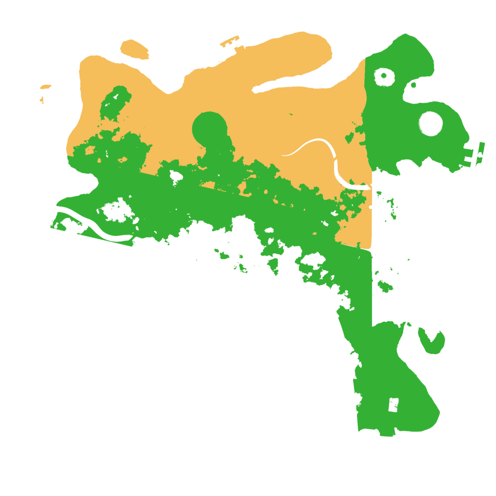 Biome Rust Map: Procedural Map, Size: 3750, Seed: 15315151