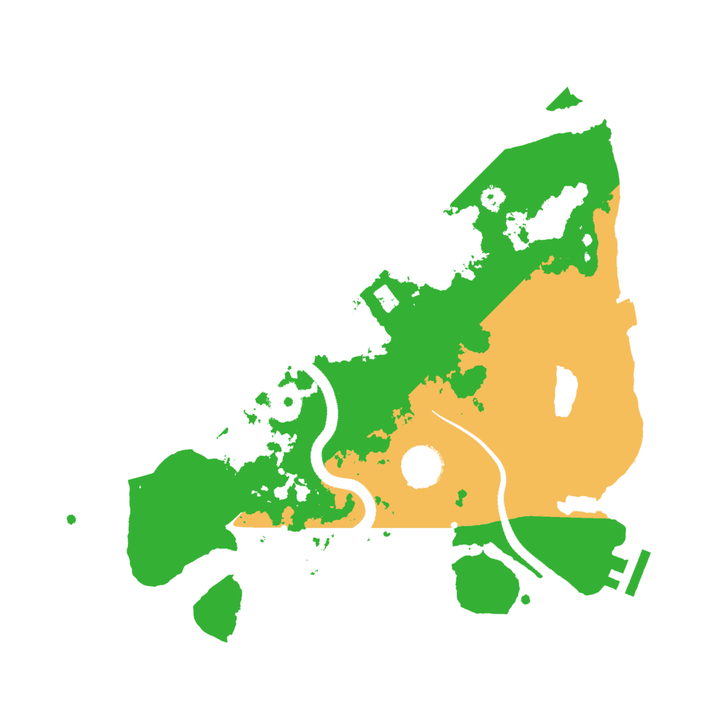 Biome Rust Map: Procedural Map, Size: 3000, Seed: 1121236234