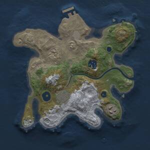 Thumbnail Rust Map: Procedural Map, Size: 2500, Seed: 2147007928, 8 Monuments