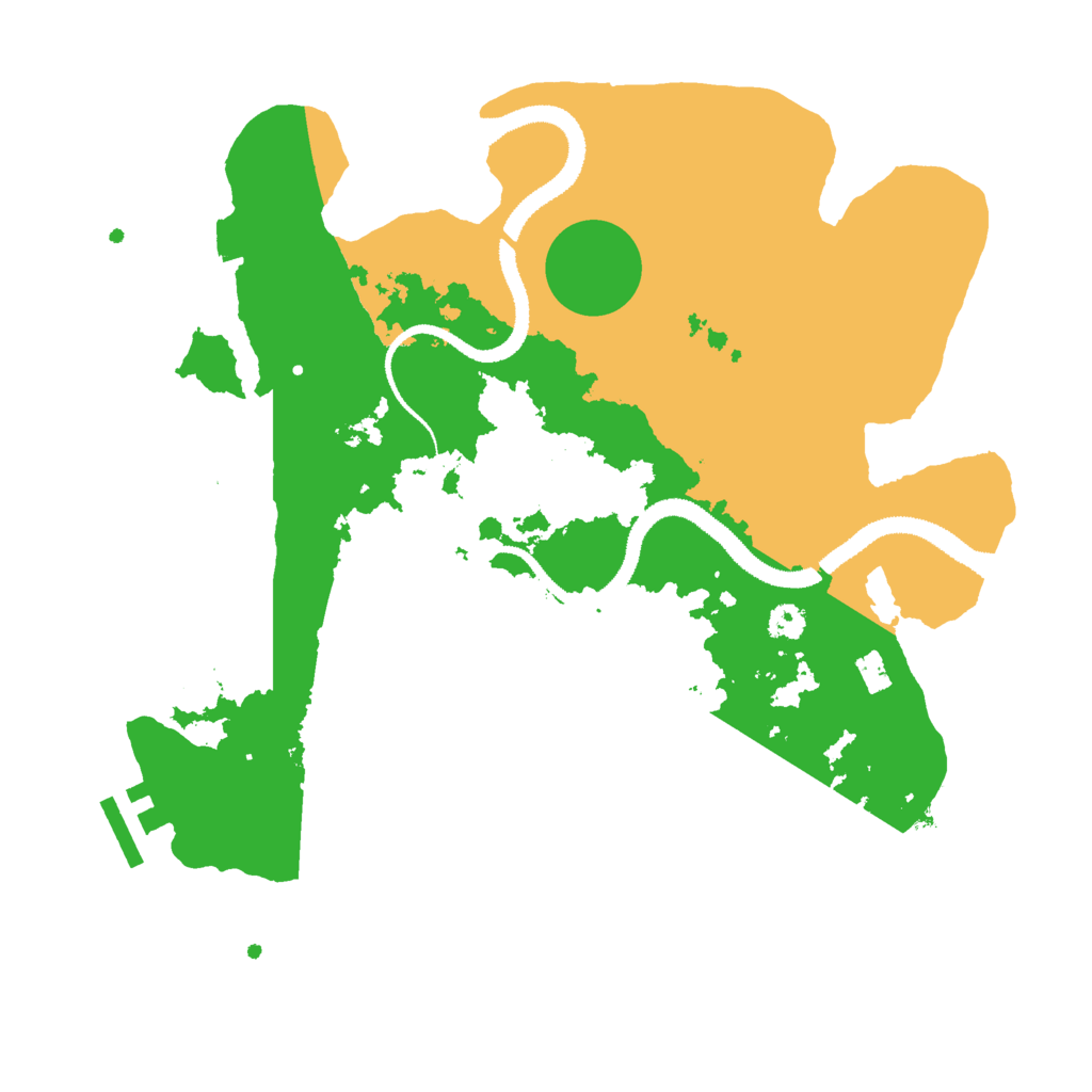 Biome Rust Map: Procedural Map, Size: 3000, Seed: 77722113