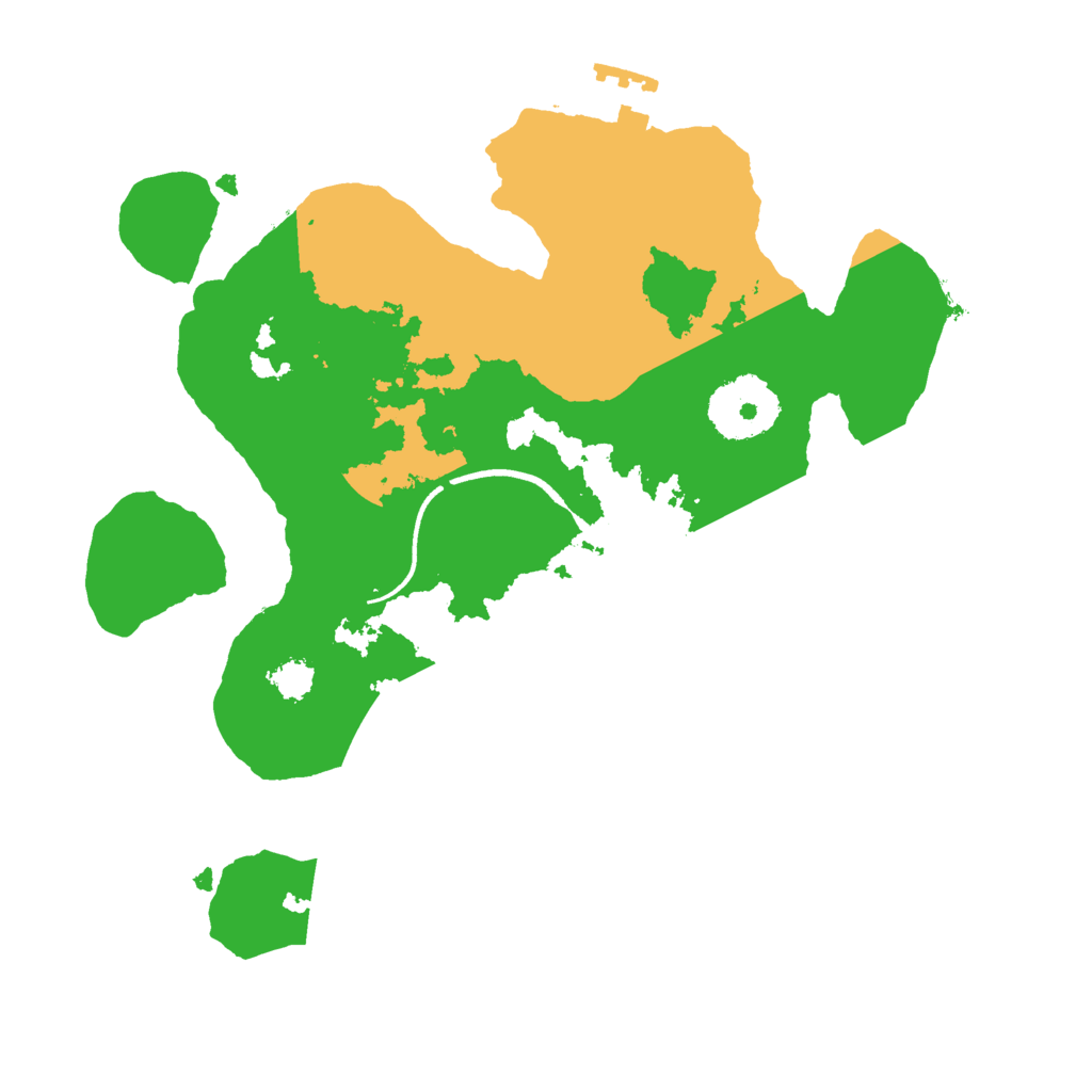 Biome Rust Map: Procedural Map, Size: 2500, Seed: 800612591