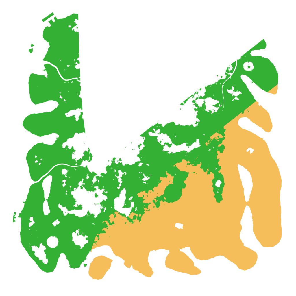 Biome Rust Map: Procedural Map, Size: 4500, Seed: 562125272