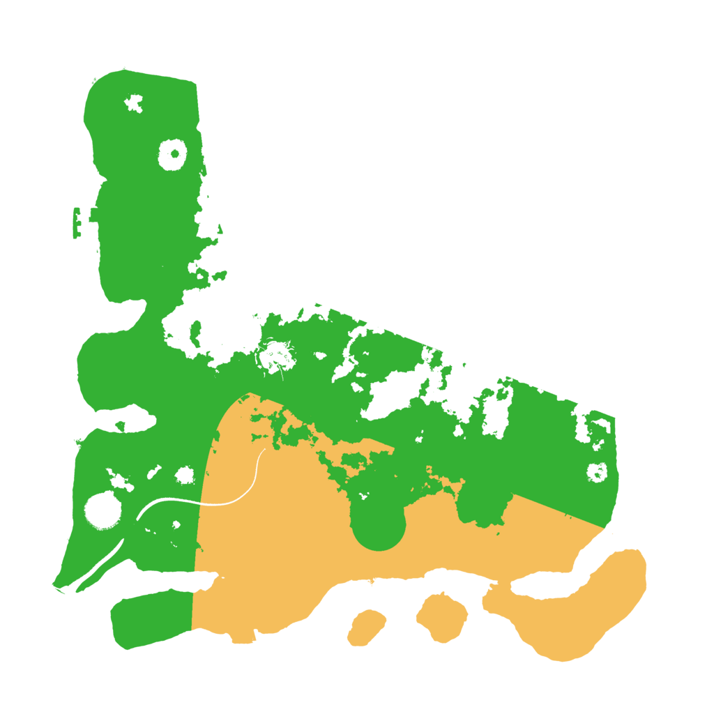 Biome Rust Map: Procedural Map, Size: 3500, Seed: 638870927