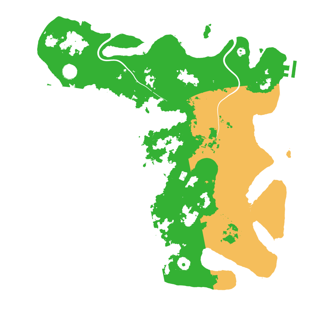 Biome Rust Map: Procedural Map, Size: 3700, Seed: 372609659