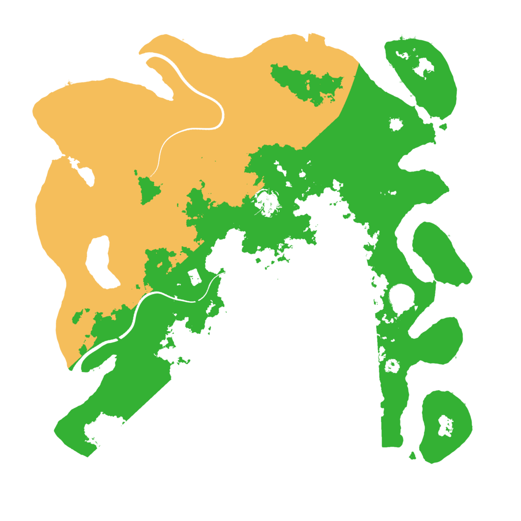 Biome Rust Map: Procedural Map, Size: 3600, Seed: 20122024