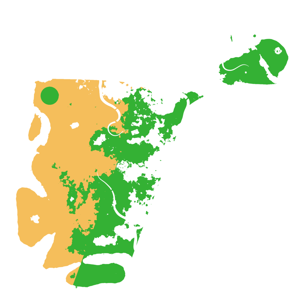 Biome Rust Map: Procedural Map, Size: 4500, Seed: 158421113