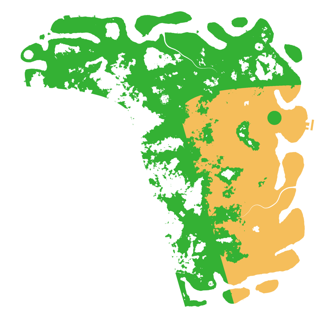 Biome Rust Map: Procedural Map, Size: 6000, Seed: 97464325