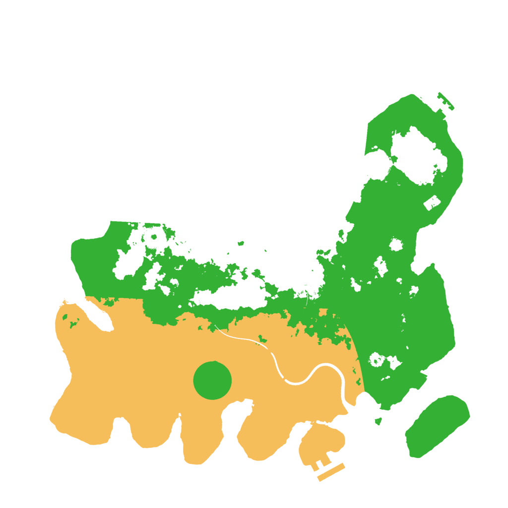 Biome Rust Map: Procedural Map, Size: 3500, Seed: 316119714