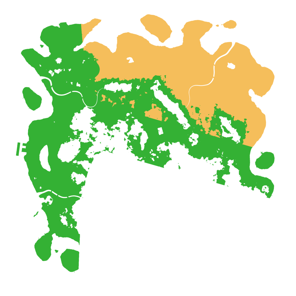 Biome Rust Map: Procedural Map, Size: 4500, Seed: 1007452713