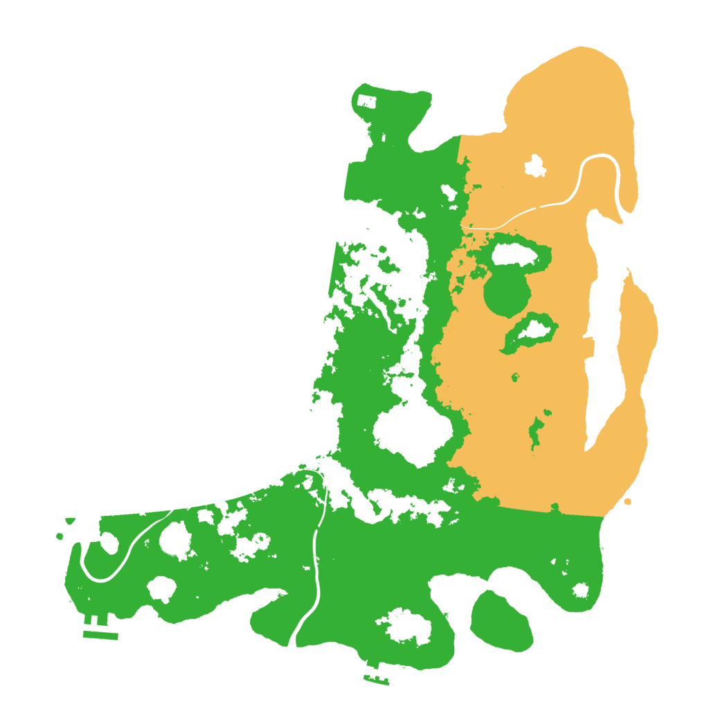 Biome Rust Map: Procedural Map, Size: 4100, Seed: 623432554