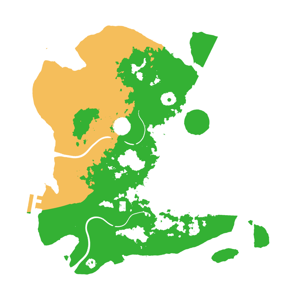 Biome Rust Map: Procedural Map, Size: 3100, Seed: 992759613