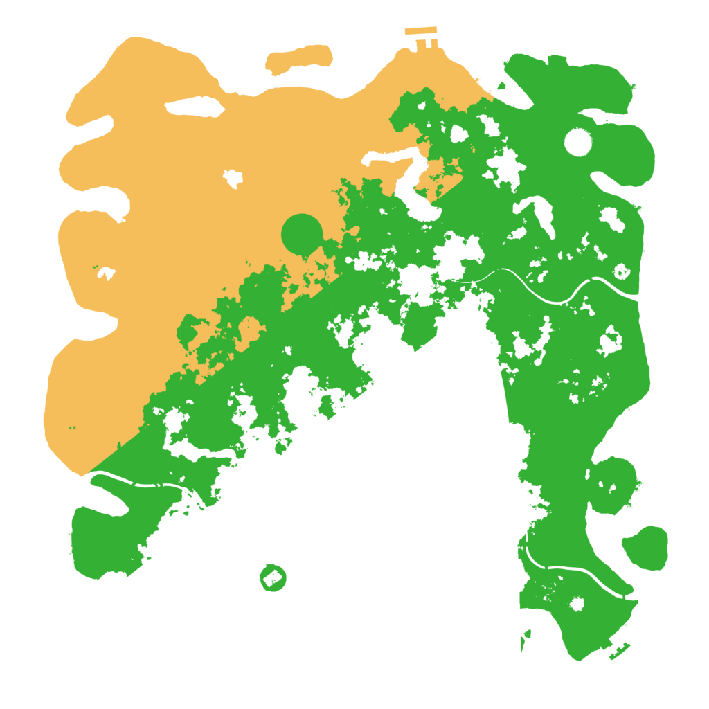 Biome Rust Map: Procedural Map, Size: 4500, Seed: 402197530