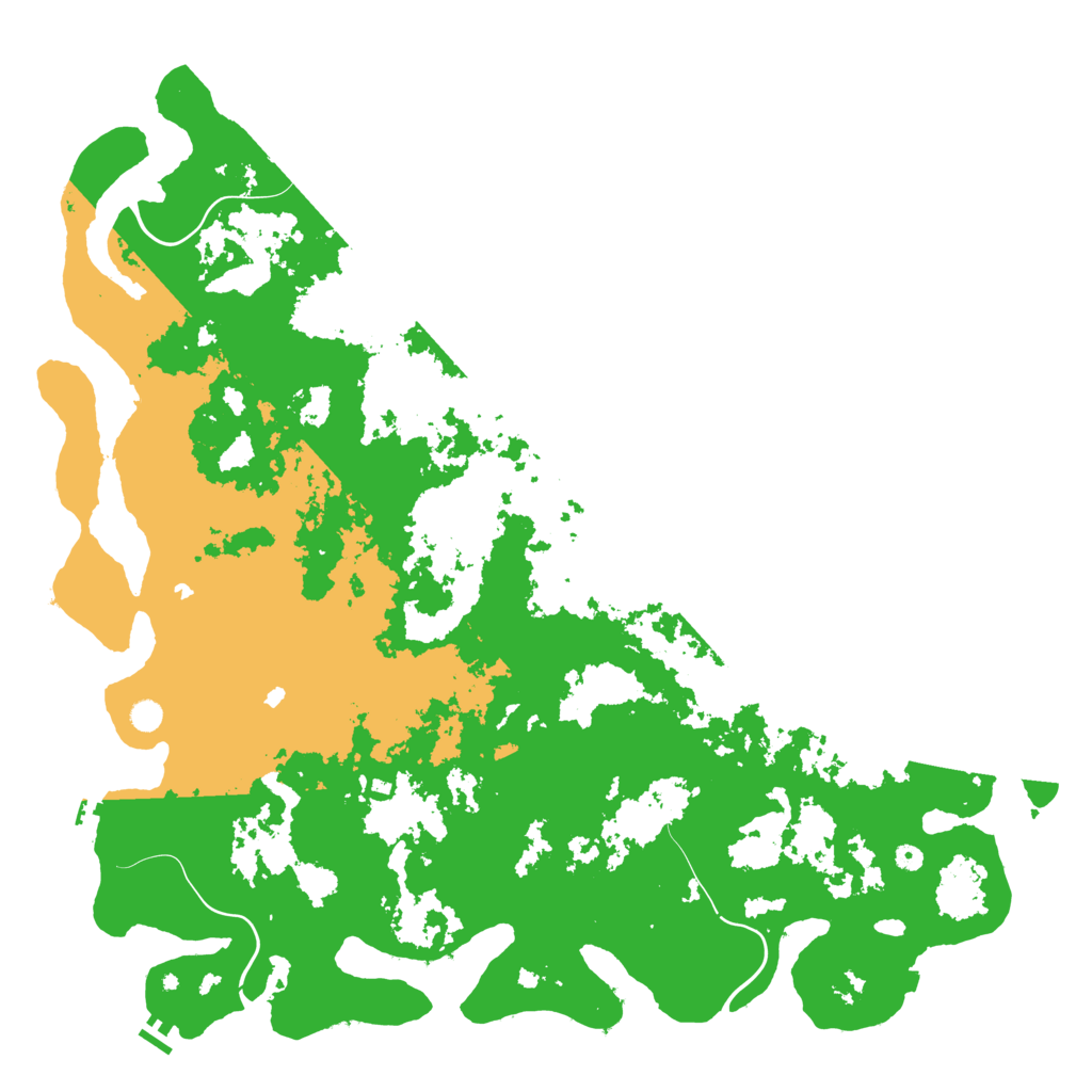 Biome Rust Map: Procedural Map, Size: 6000, Seed: 1029604668