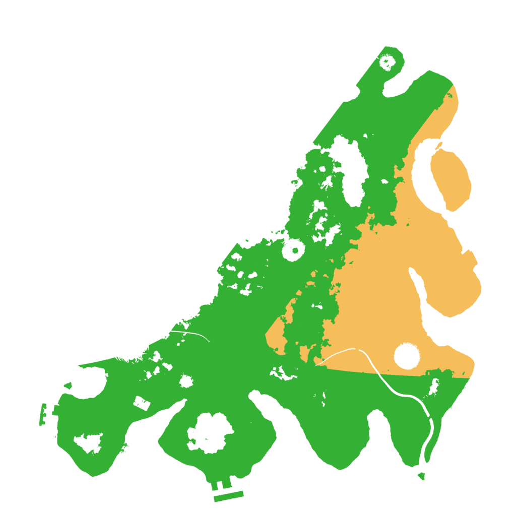 Biome Rust Map: Procedural Map, Size: 3500, Seed: 338082059