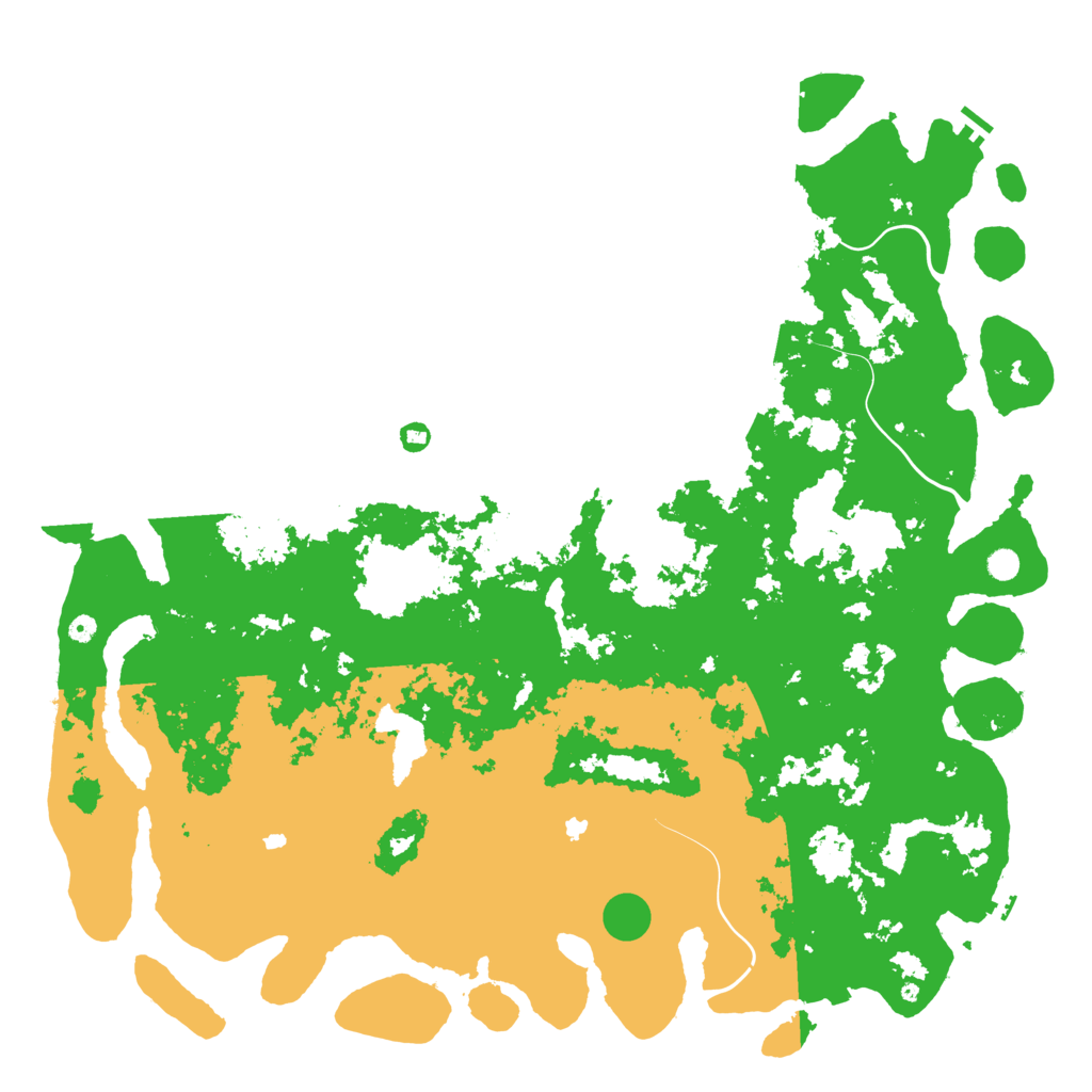 Biome Rust Map: Procedural Map, Size: 6000, Seed: 17011701