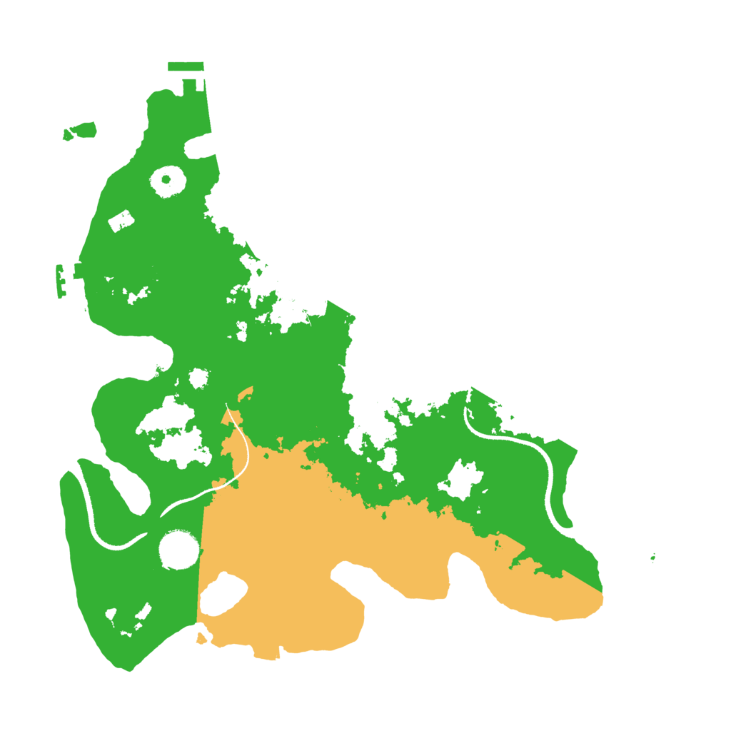 Biome Rust Map: Procedural Map, Size: 3300, Seed: 2374226