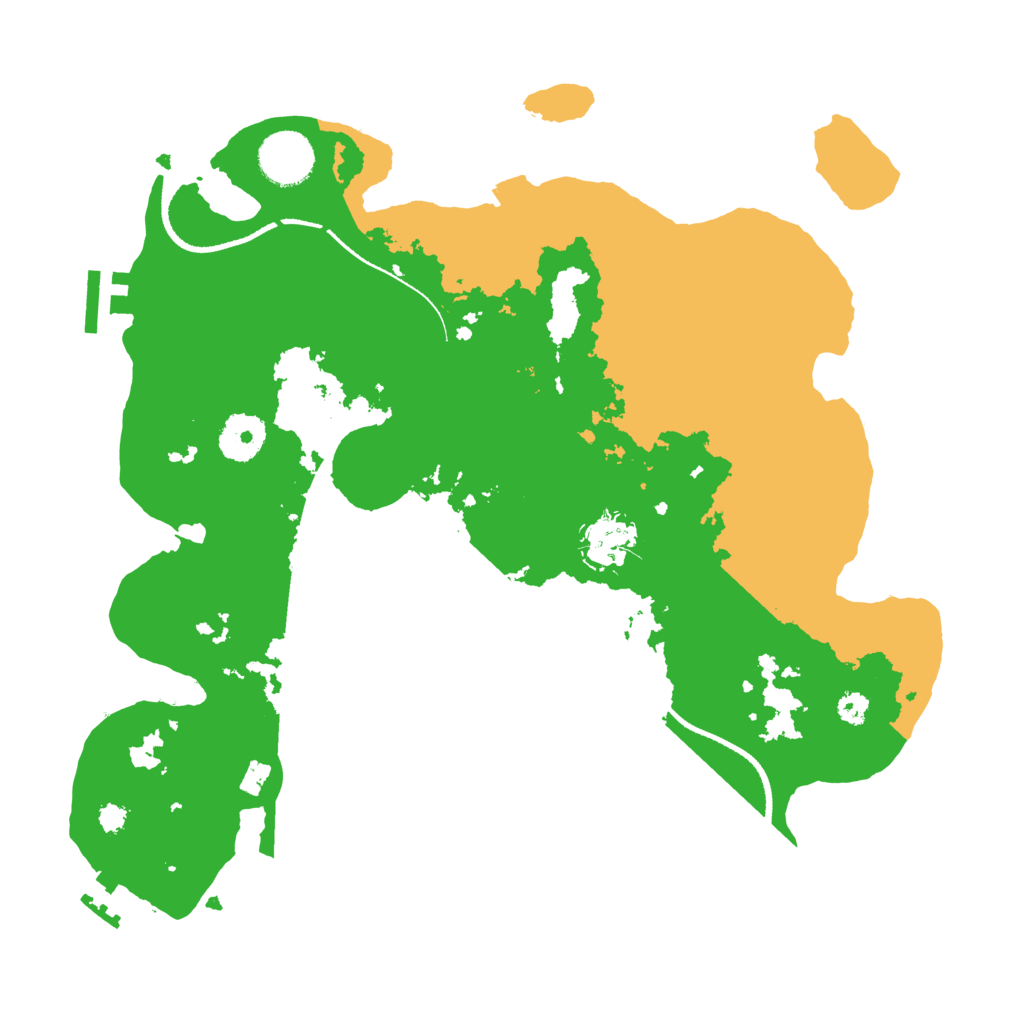 Biome Rust Map: Procedural Map, Size: 3300, Seed: 512412275