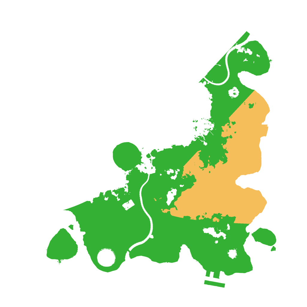 Biome Rust Map: Procedural Map, Size: 3000, Seed: 1979120274