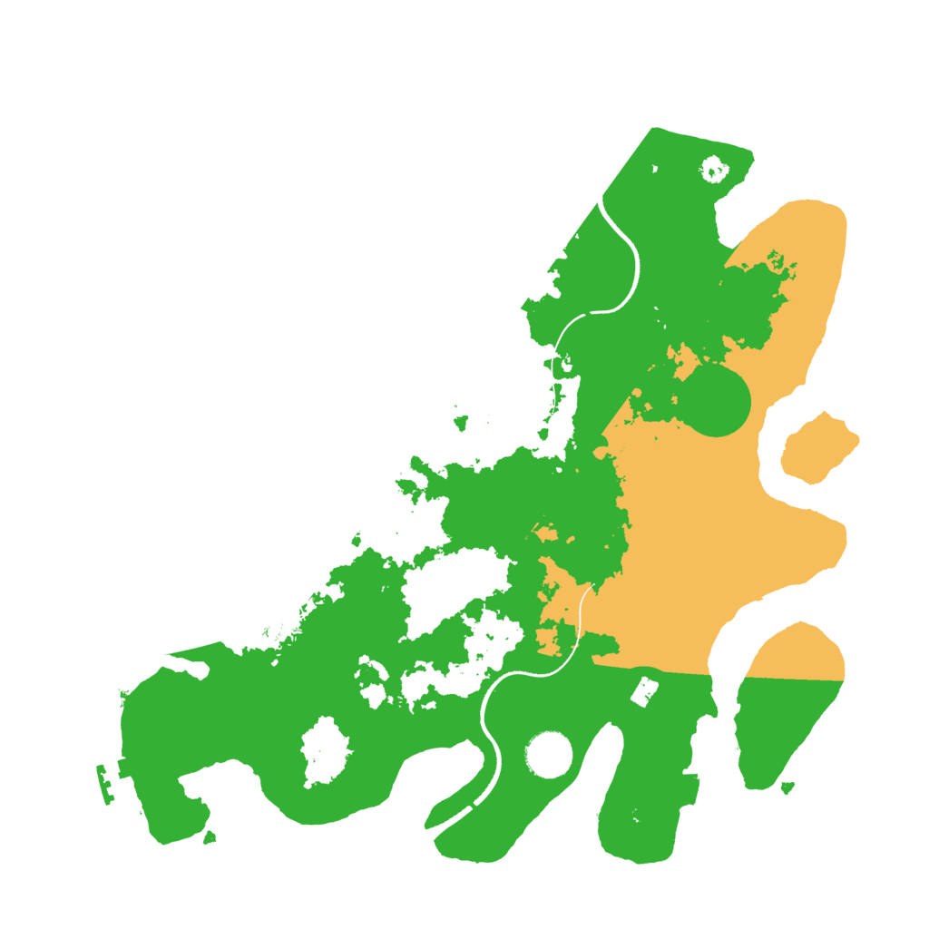 Biome Rust Map: Procedural Map, Size: 3500, Seed: 506002