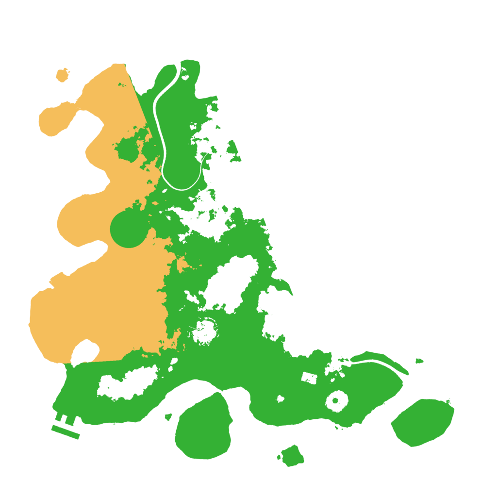Biome Rust Map: Procedural Map, Size: 3500, Seed: 159090701