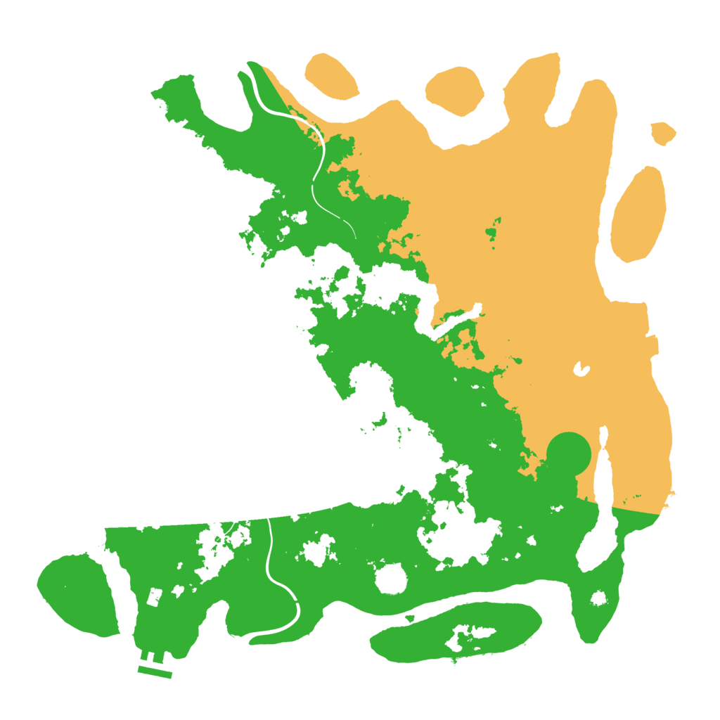 Biome Rust Map: Procedural Map, Size: 4250, Seed: 68913157