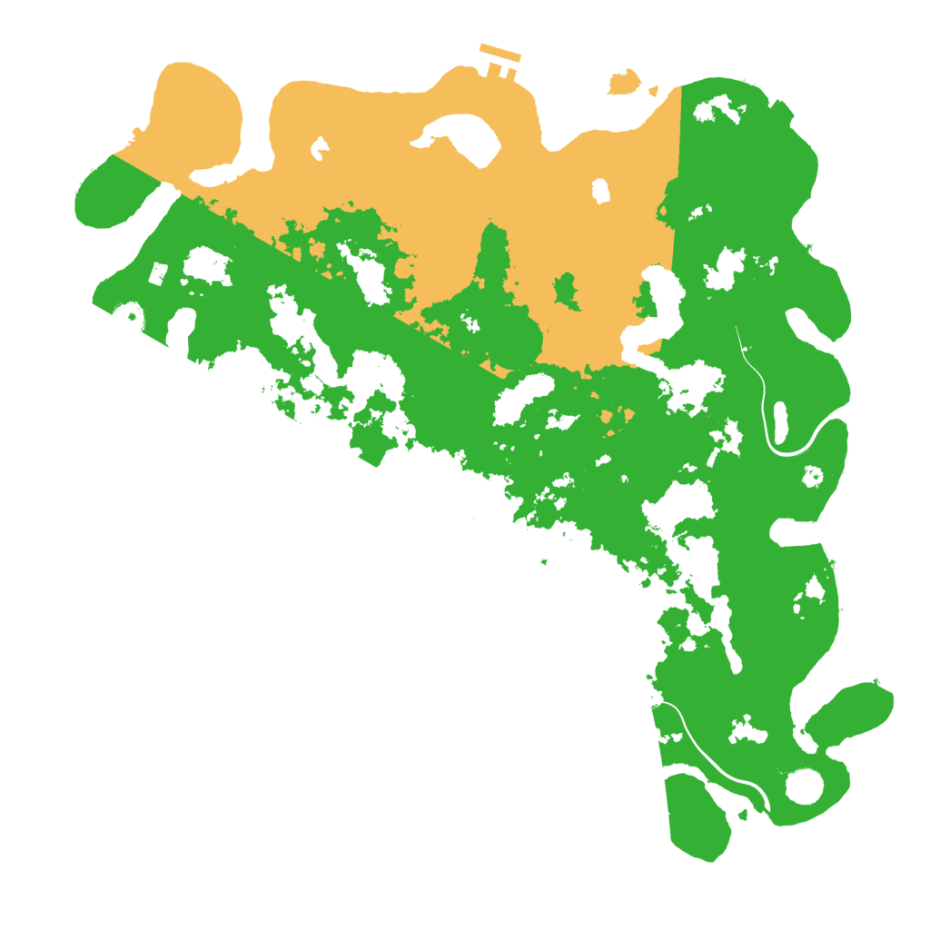 Biome Rust Map: Procedural Map, Size: 4500, Seed: 3663