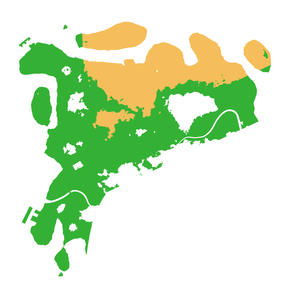 Biome Rust Map: Procedural Map, Size: 3500, Seed: 195677829