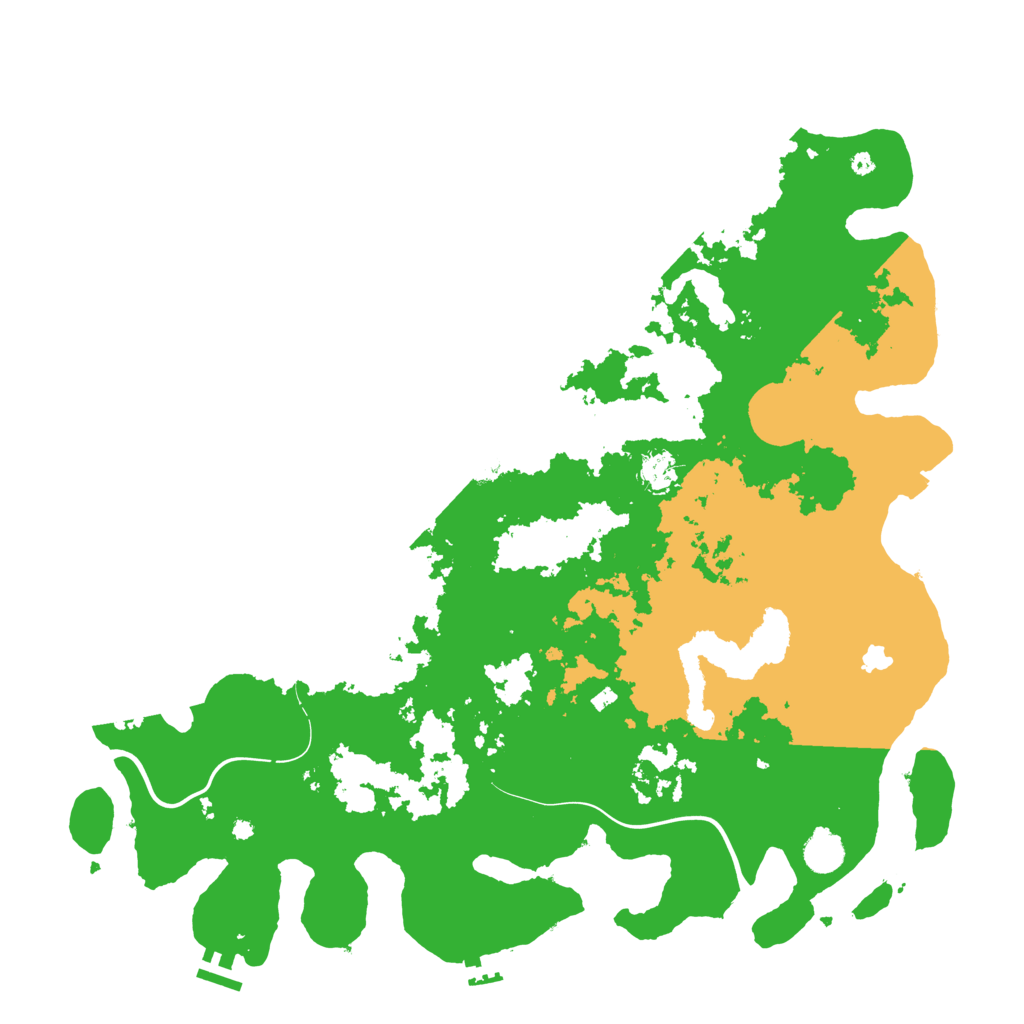 Biome Rust Map: Procedural Map, Size: 4500, Seed: 99445578