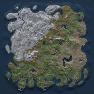Thumbnail Rust Map: Procedural Map, Size: 4500, Seed: 99445578, 16 Monuments