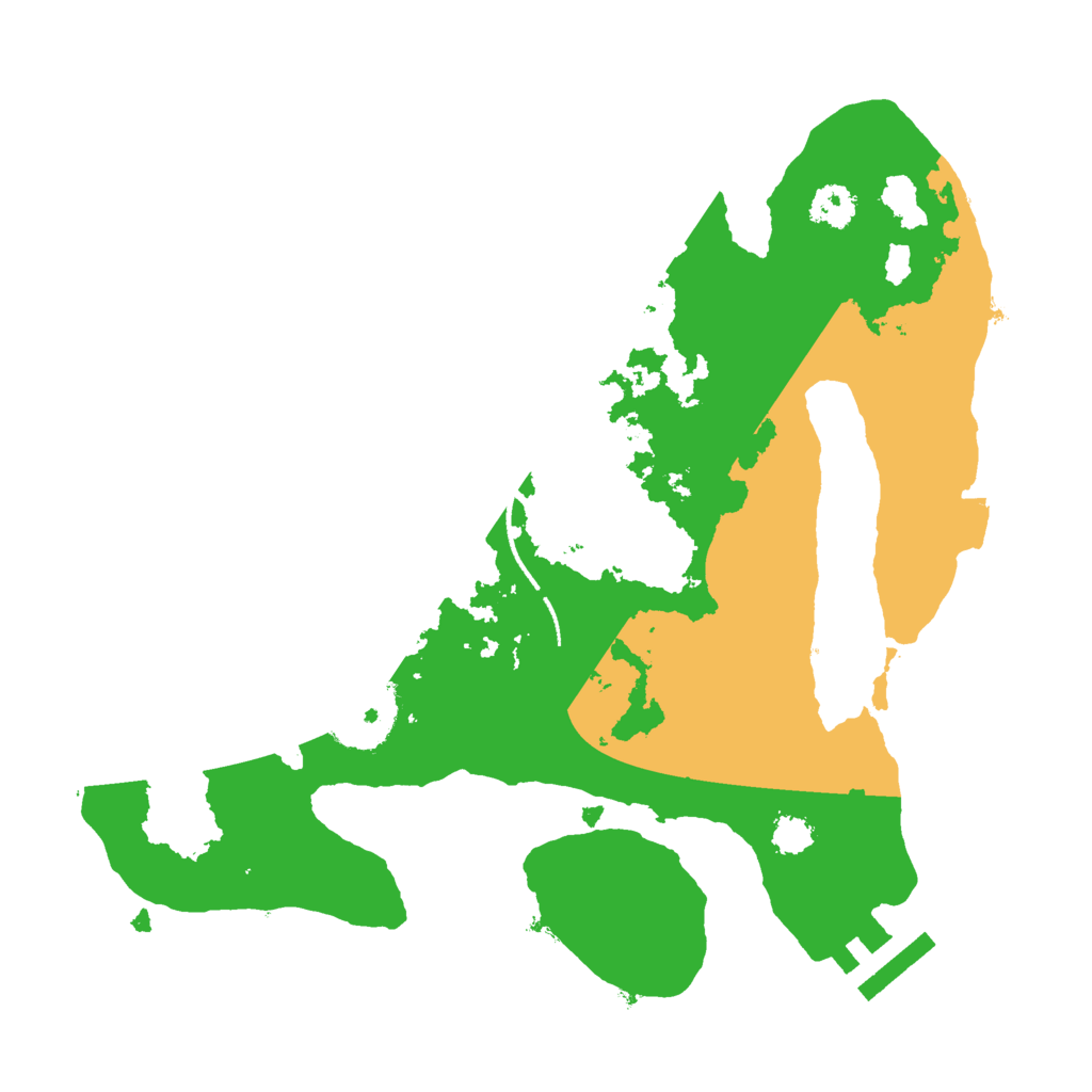 Biome Rust Map: Procedural Map, Size: 2500, Seed: 430531711
