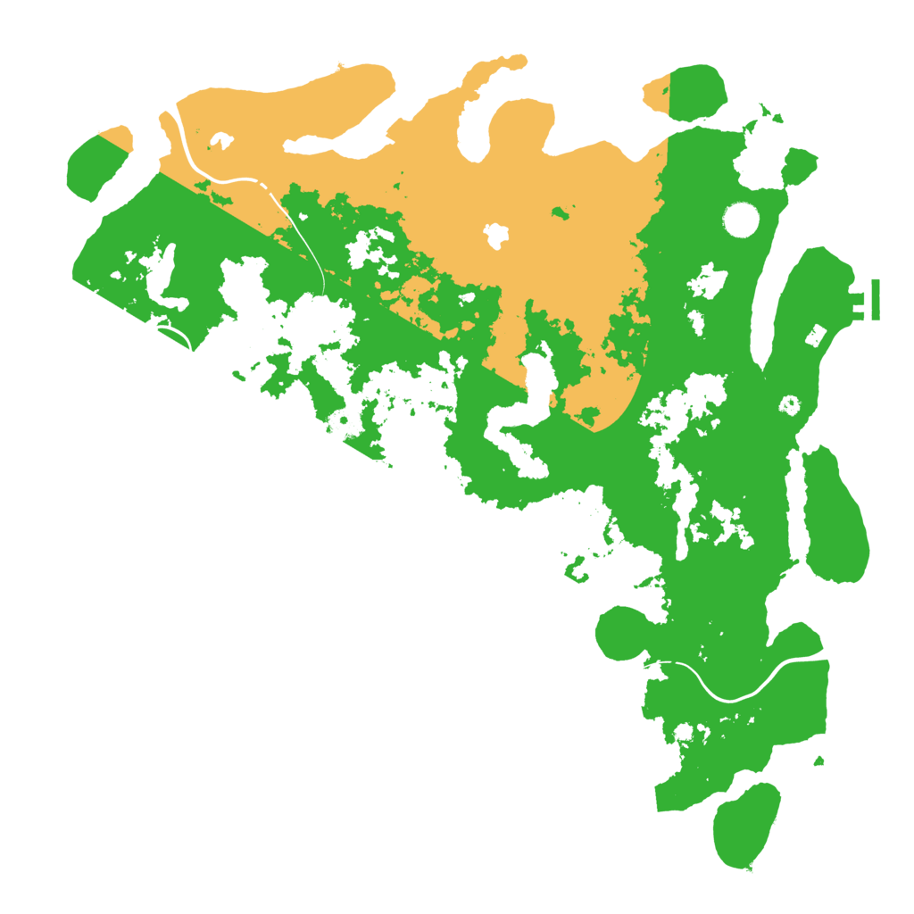 Biome Rust Map: Procedural Map, Size: 4500, Seed: 1664024618