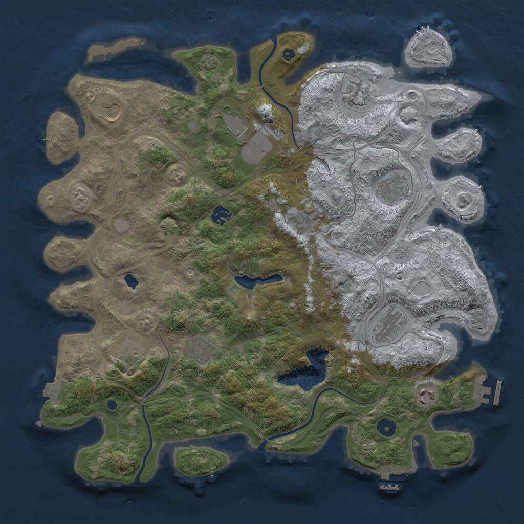 Rust Map: Procedural Map, Size: 4250, Seed: 797823242, 17 Monuments