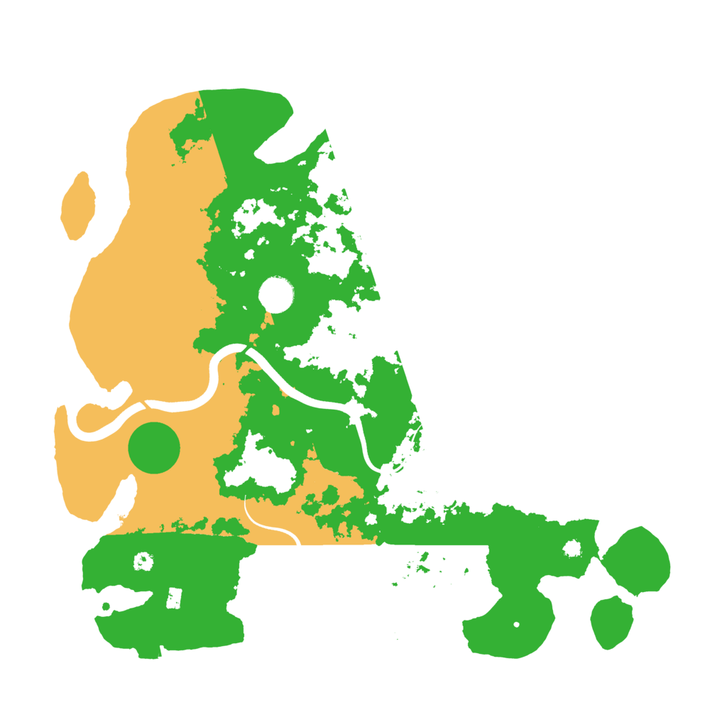 Biome Rust Map: Procedural Map, Size: 3700, Seed: 998132