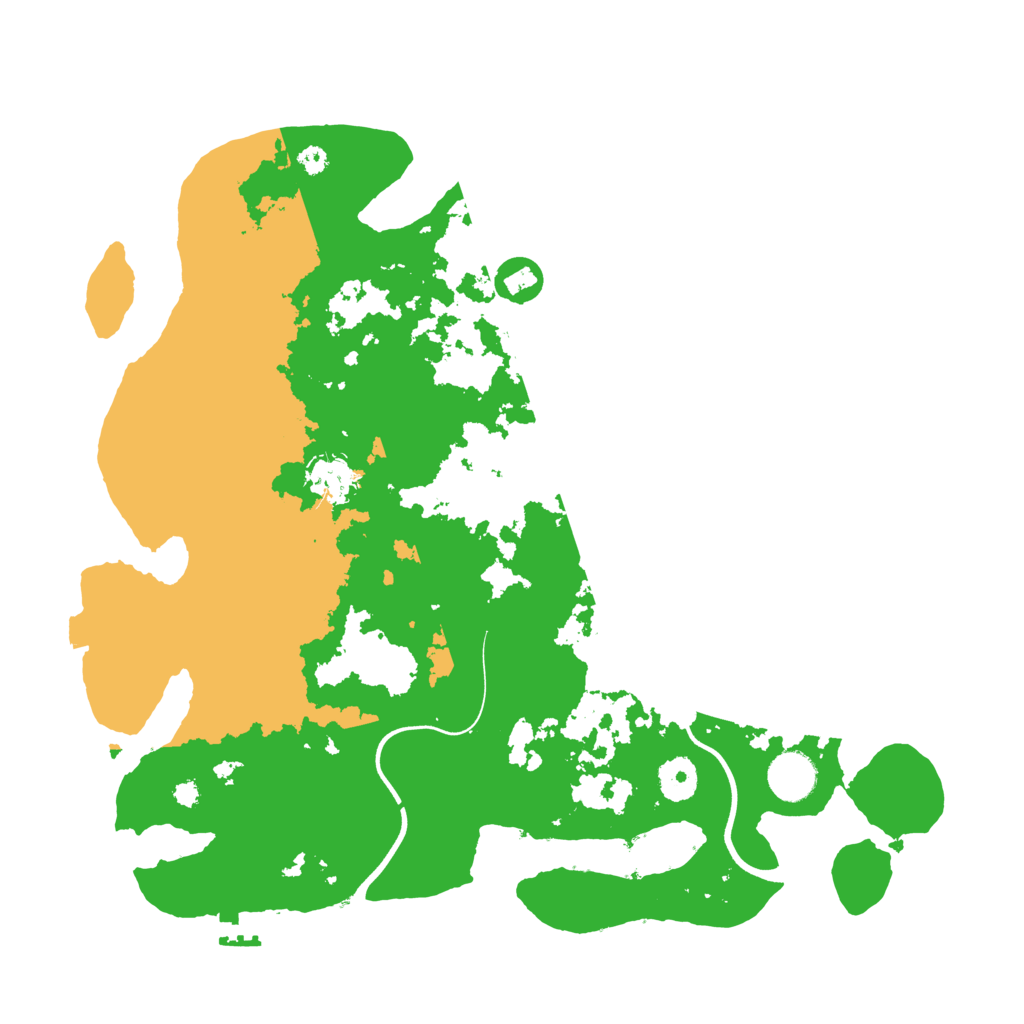 Biome Rust Map: Procedural Map, Size: 3700, Seed: 998132