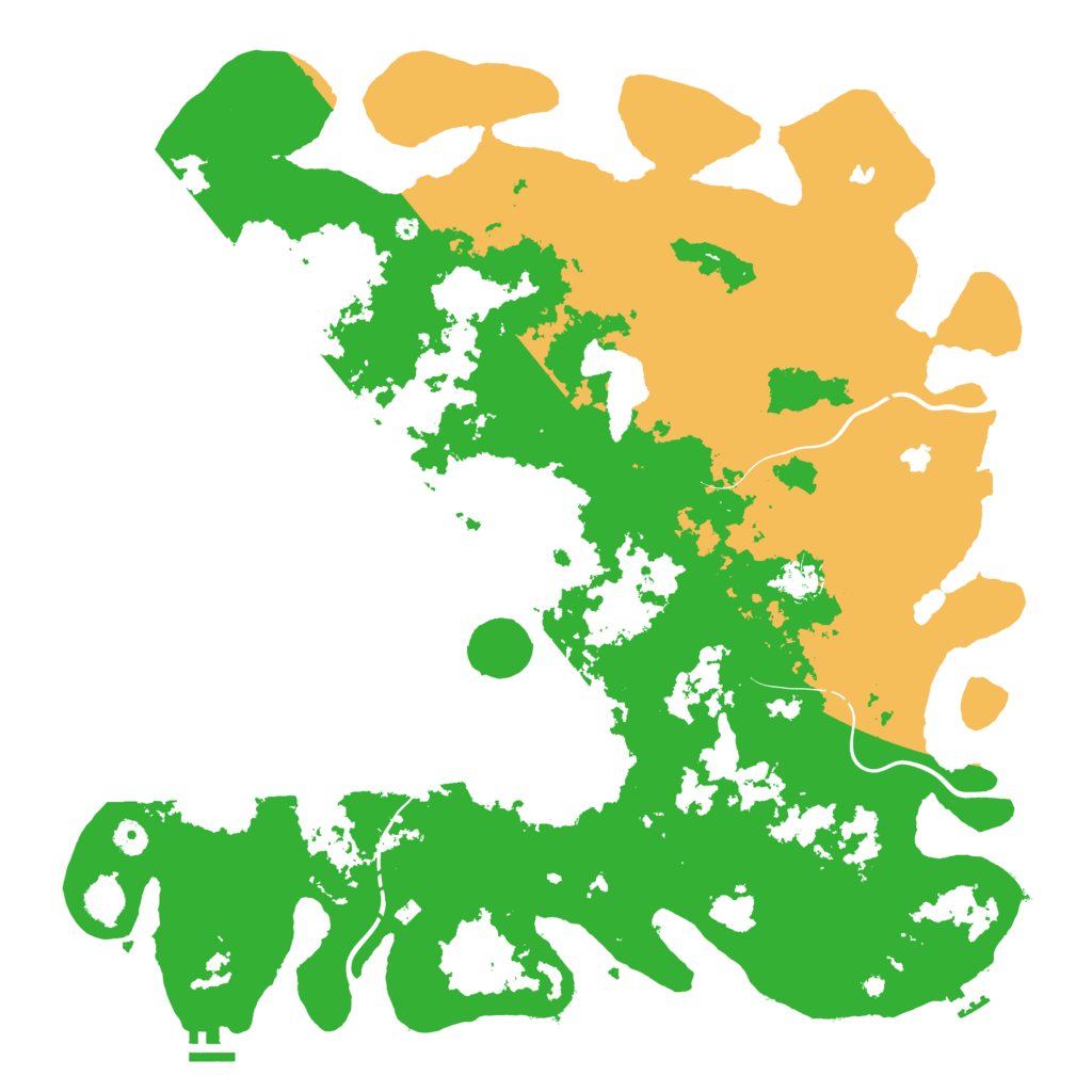 Biome Rust Map: Procedural Map, Size: 4800, Seed: 1495233257