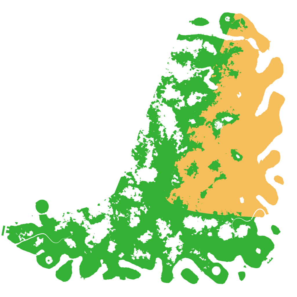 Biome Rust Map: Procedural Map, Size: 6000, Seed: 932098657