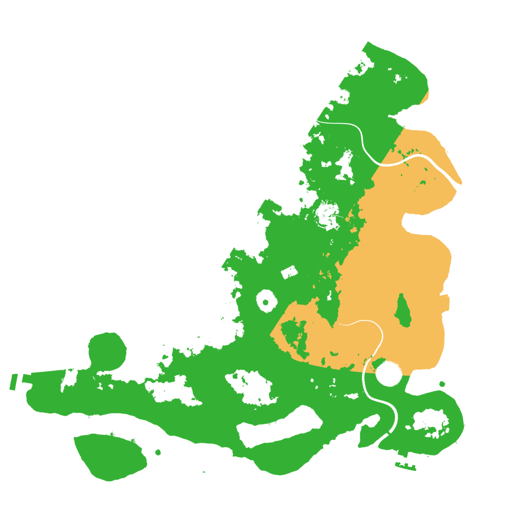 Biome Rust Map: Procedural Map, Size: 3650, Seed: 29149