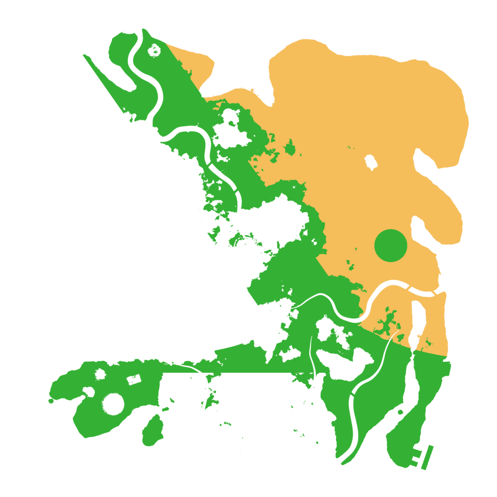 Biome Rust Map: Procedural Map, Size: 4000, Seed: 205216299