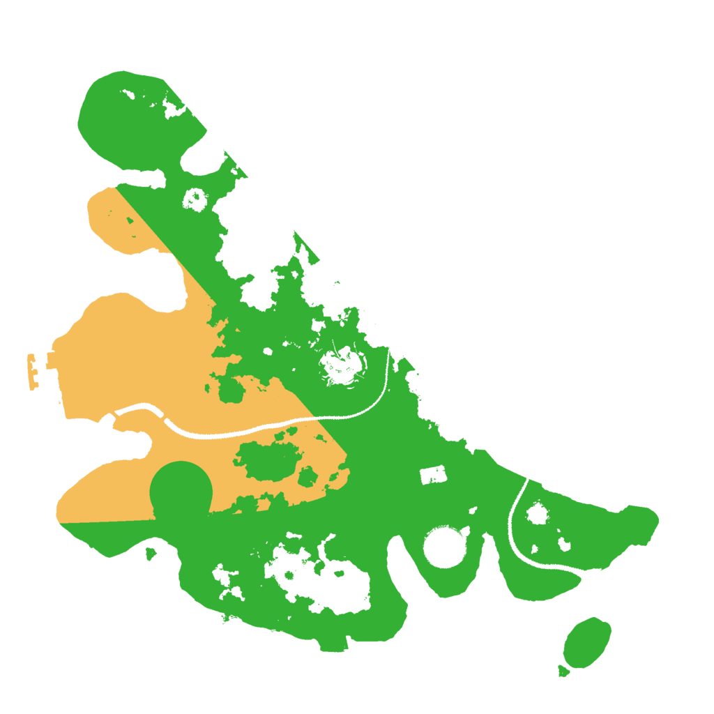 Biome Rust Map: Procedural Map, Size: 3000, Seed: 25459