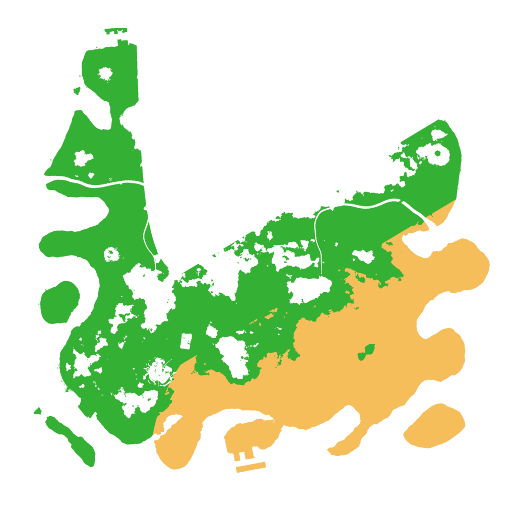 Biome Rust Map: Procedural Map, Size: 3500, Seed: 303