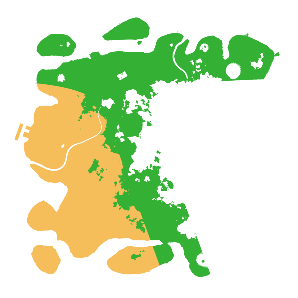 Biome Rust Map: Procedural Map, Size: 3500, Seed: 620708090